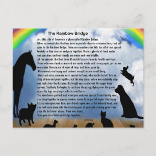 Rainbow Bridge Dikt Vykort