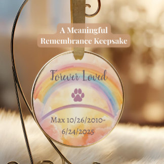 Rainbow Bridge Förlorad Husdjur Ornament | Interak