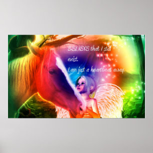 Rainbow Bridge Horse Poster