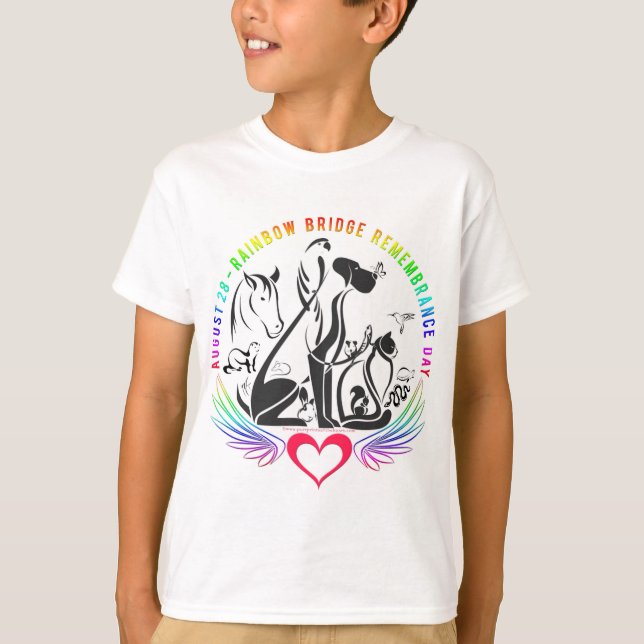 Rainbow Bridge Memory Memory - Kids T-Shirt (Framsida)