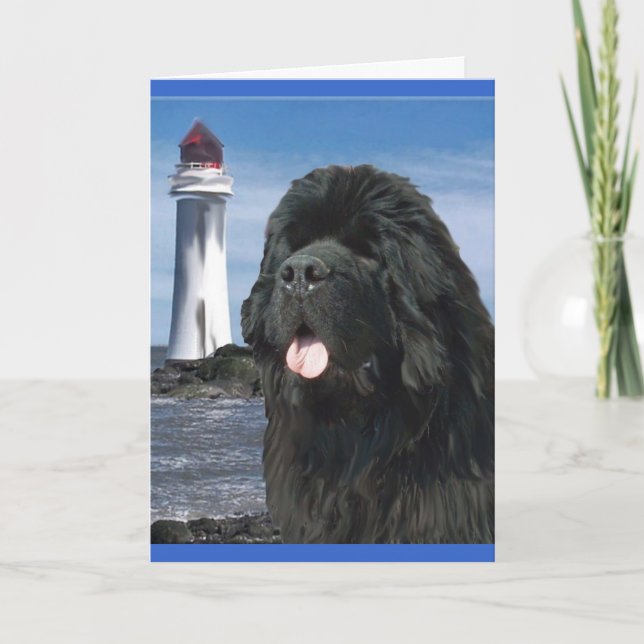 Rainbow Bridge Newfoundland hund Kort (Framsida)