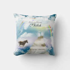 Rainbow Bridge Pet Horse Memorial Kudde