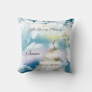 Rainbow Bridge Pet Hund Memorial Kudde