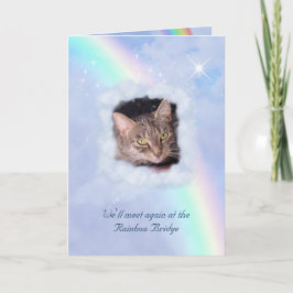 Rainbow Bridge Pet Loss (anpassade) Kort
