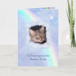 Rainbow Bridge Pet Loss (anpassade) Kort
