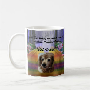 Rainbow Bridge Pet Memorial Memory Coffee Mugg Kop