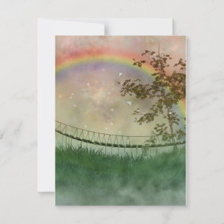 Rainbow Bridge Platt Kort med Kuvert