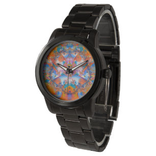 Rainbow Bridge Psychedelic Fractal Armbandsur