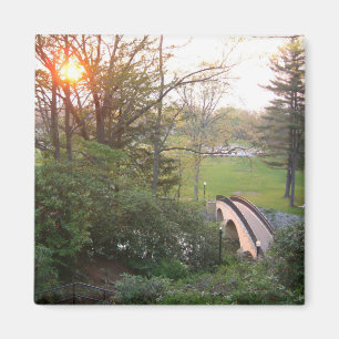 Rainbow Bridge Solnedgång vid Grove City College Magnet