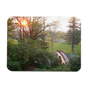 Rainbow Bridge Solnedgång vid Grove City College Magnet