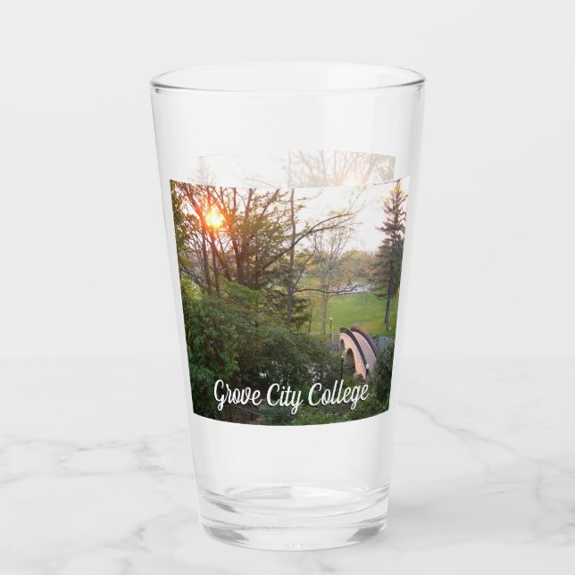 Rainbow Bridge Sunset på Grove City College Glaskopp (Framsida)