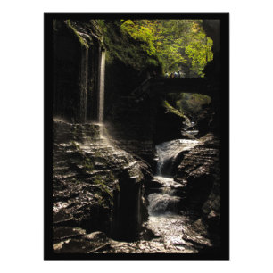 Rainbow Bridge vid Watkins Glen Photo Print Fototryck