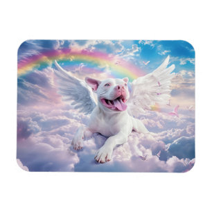 Rainbow Bridge White Angel Hund Magnet