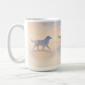 Rainbow Bridge Wildflower Pet Silhouette Kaffemugg