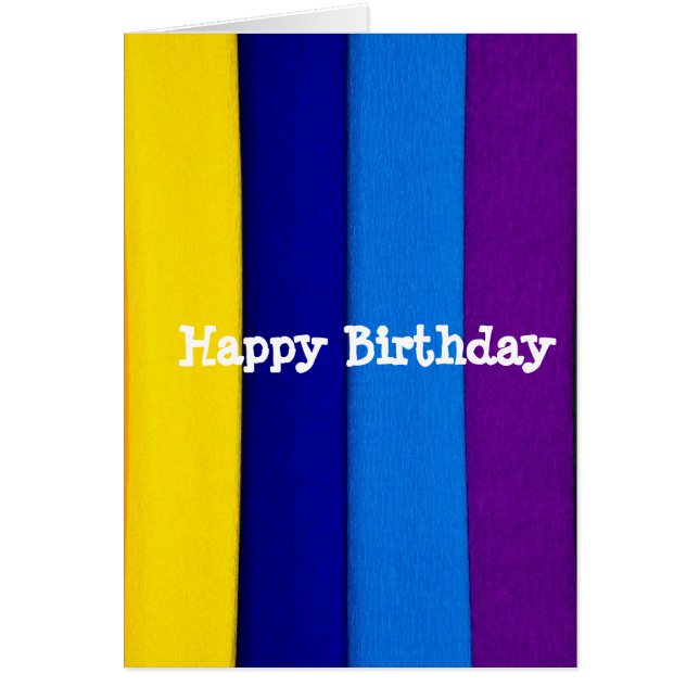 Rainbow bright rand hälsningskort (Framsidan)