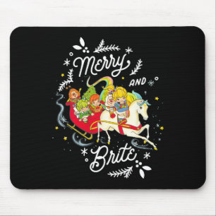 Rainbow Brite jul Merry och Brite Sleigh Rid Musmatta