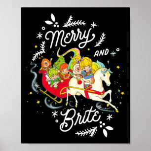 Rainbow Brite jul Merry och Brite Sleigh Rid Poster