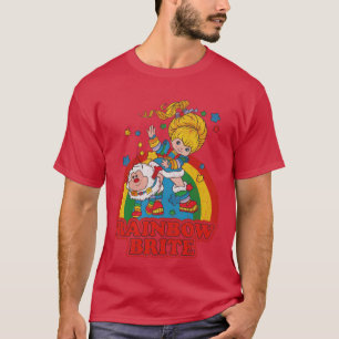 Rainbow Brite Vintage Färgglada Design T Shirt