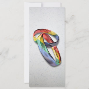 Rainbow Bröllop Ringar för Giftermål jämlikhet