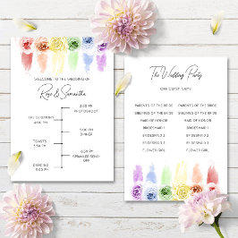 Rainbow Bröllopsprogram Program