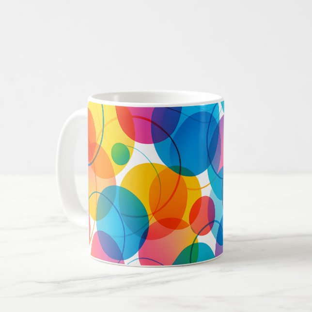 Rainbow Bubble Kaffemugg (Framsida vänster)