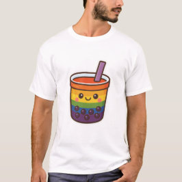 Rainbow Bubble Tea LGBTQ+ Pride T Shirt