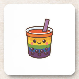 Rainbow Bubble Tea LGBTQ+ Pride Underlägg
