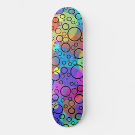 Rainbow Bubbles II Mini Skateboard Bräda 18,5 Cm