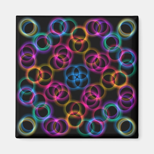 Rainbow Bubbles Magnet (Framsidan)