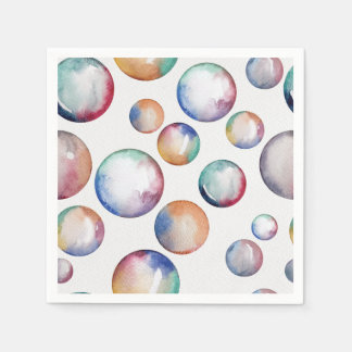 Rainbow Bubbles Napkin Pappersservett