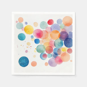 Rainbow Bubbles Pappersservett