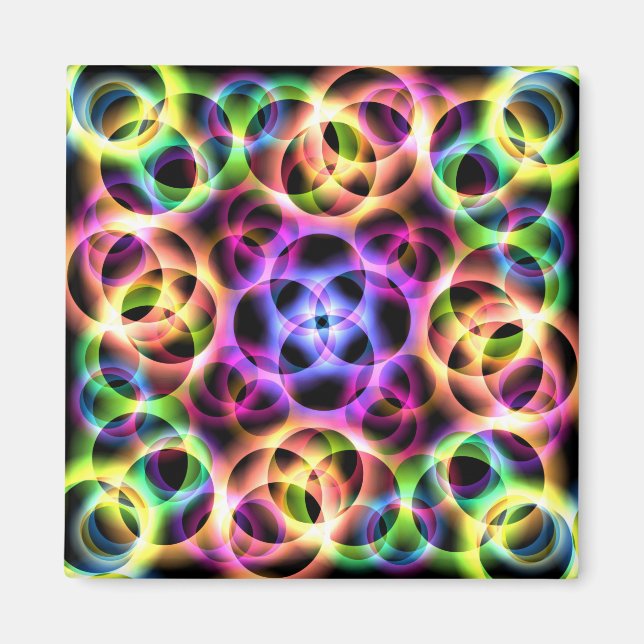 Rainbow Bubbles Two Magnet (Framsidan)