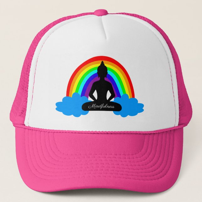 Rainbow Buddha & Mindfulness /Positive meditation Keps (Framsida)