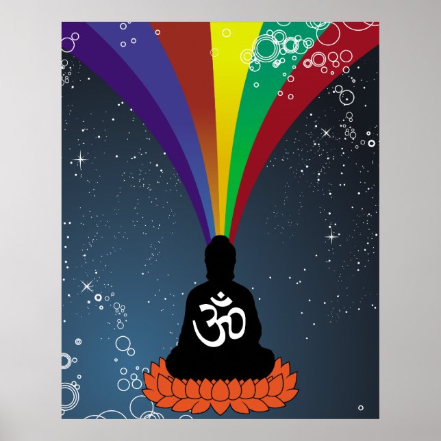 Rainbow Buddha Poster (Framsidan)