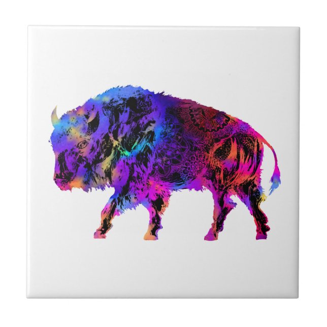Rainbow Buffalo Kakelplatta (Framsidan)