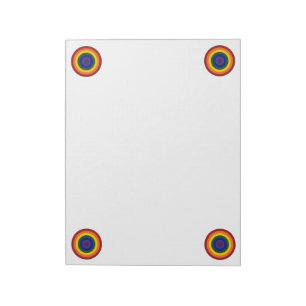 Rainbow Bullseye Anteckningsblock