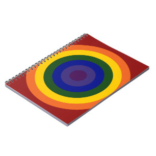 Rainbow Bullseye Anteckningsbok
