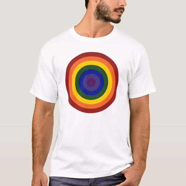 Rainbow Bullseye LGBT-Pridet Tröja (Framsida)