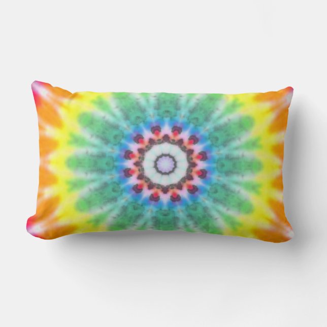 Rainbow bullseye lumbarkudde (Framsida)
