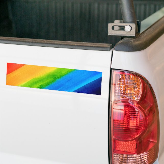 Rainbow Bumper Sticker Bildekal (På lastbil)