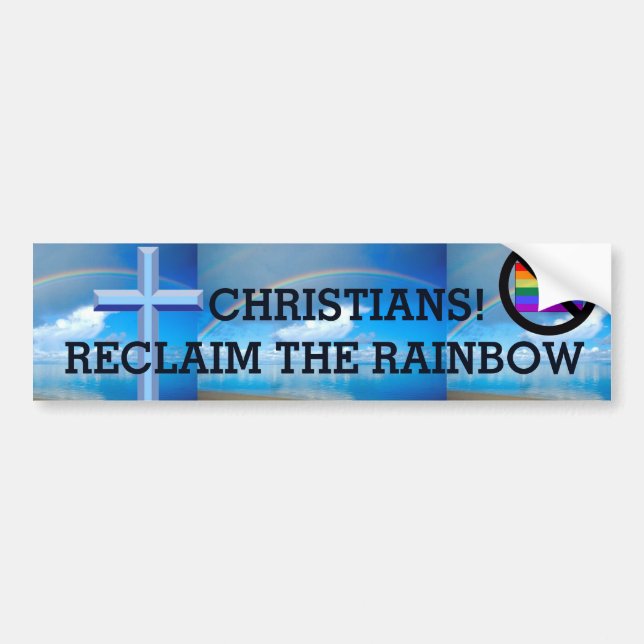 RAINBOW BUMPER STICKER BILDEKAL (Framsidan)