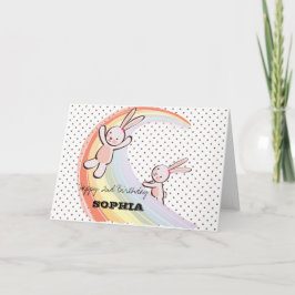 Rainbow Bunnies Kort