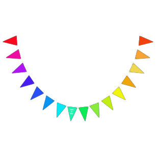 Rainbow Bunting   Du anpassar text   KÄRLEK Vimplar