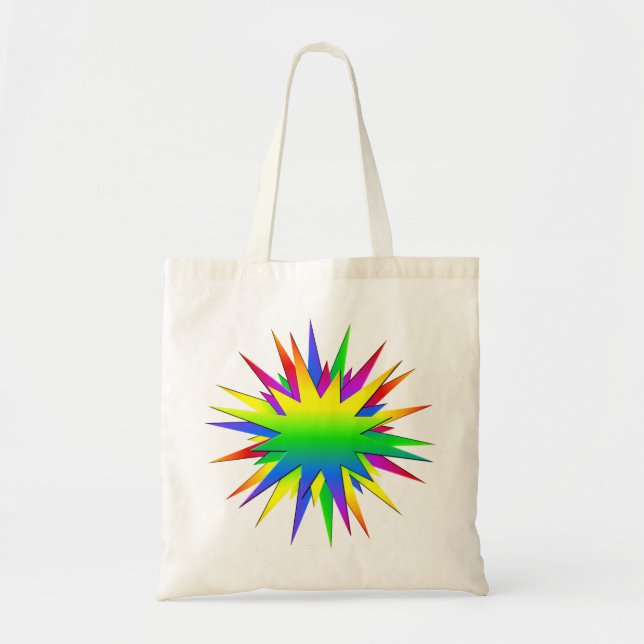 Rainbow Burst bag - välj stil & färg Tygkasse (Framsidan)
