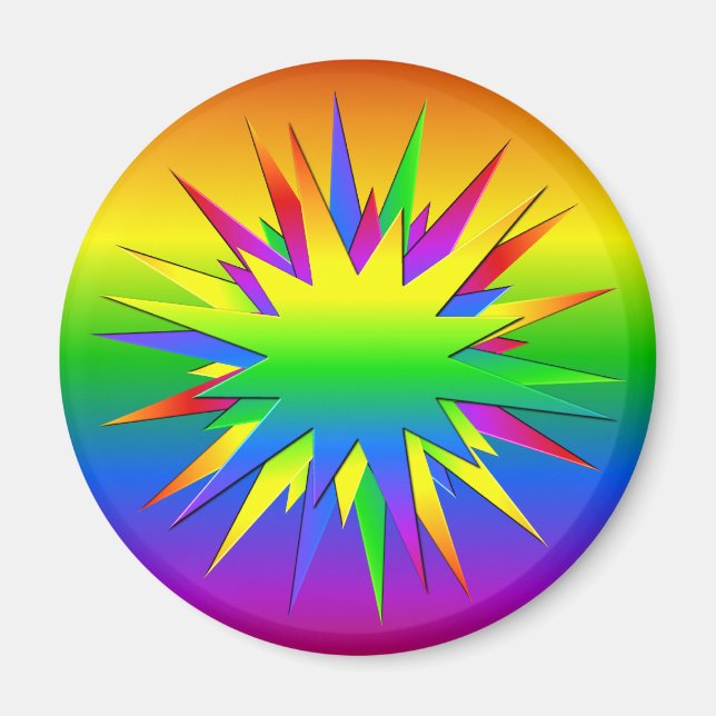 Rainbow Burst magnet (Framsidan)
