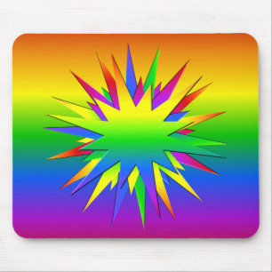 Rainbow Burst mousepad Musmatta