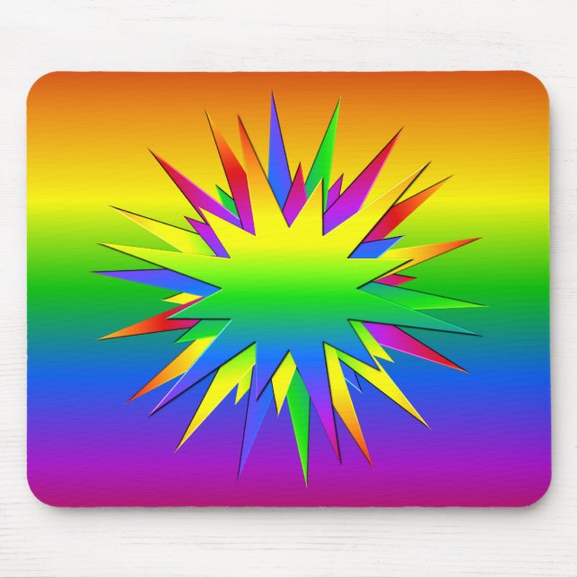 Rainbow Burst mousepad Musmatta (Framsidan)