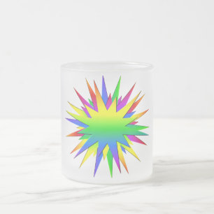Rainbow Burst mugg - välj stil & färg