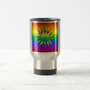 Rainbow Burst mugg - välj stil & färg