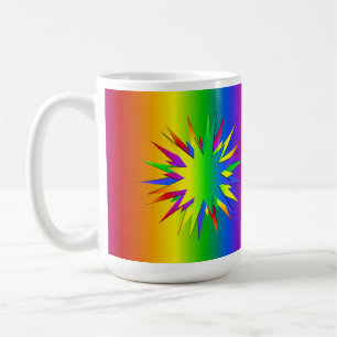Rainbow Burst mugg - välj stil & färg